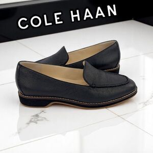 Cole Haan The Go-To Loafer Black Grainy Leather Size 7.5 B | Style W16082